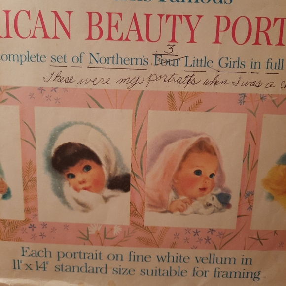 VINTAGE American beauty portraits,9 total - Picture 3 of 15